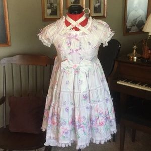 Angelic Pretty Lavender Sugar Pansy Shirred Dress